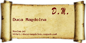 Duca Magdolna névjegykártya