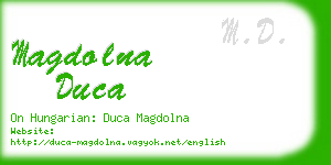 magdolna duca business card